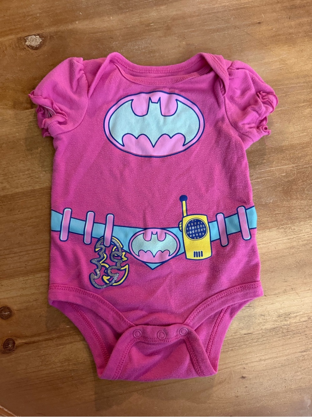 Batman Pink Baby One-Piece Bodysuit